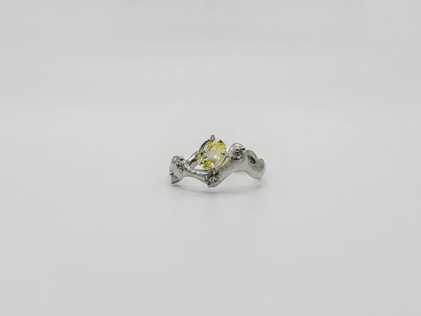 Saudade silver ring