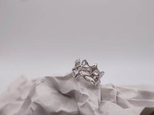 Glowing Chaos Ring silver