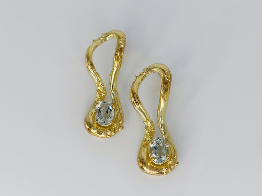 Ilusão gold earrings
