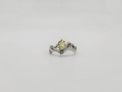 Saudade silver ring