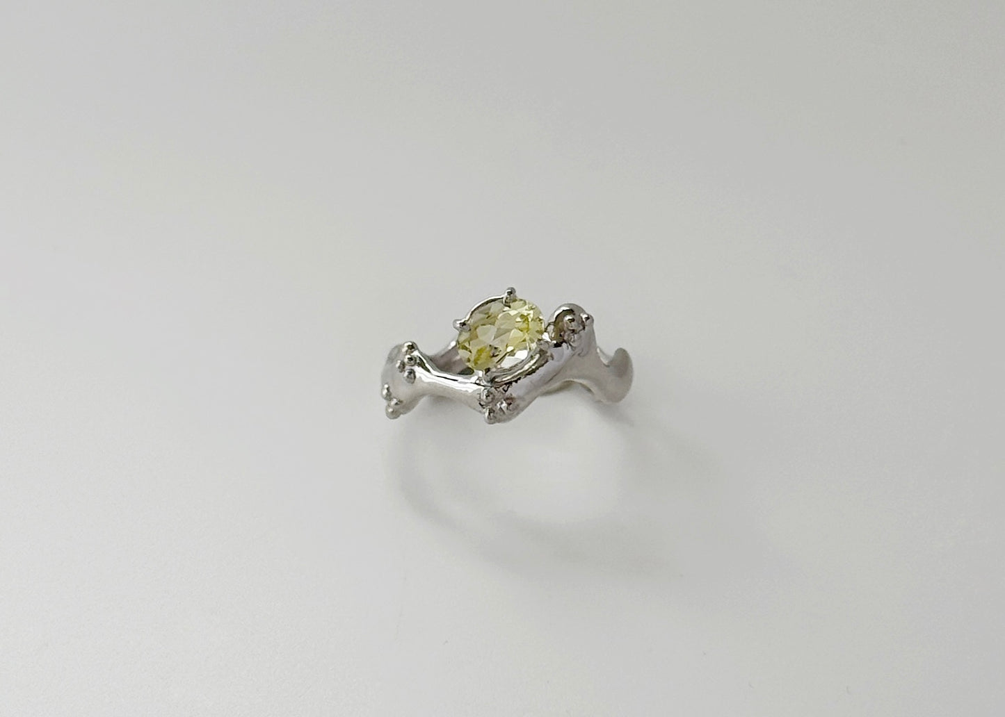 Saudade silver ring