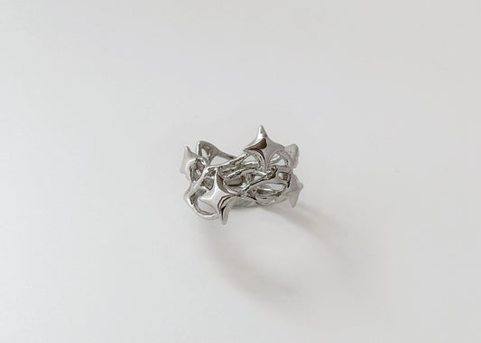 Glowing Chaos Ring silver