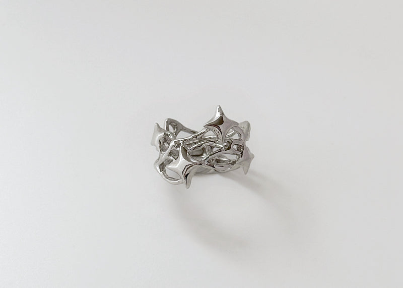 Glowing Chaos Ring silver