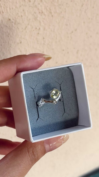 Saudade silver ring